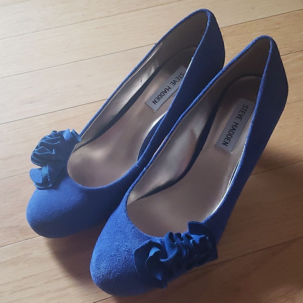 ‎Steve Madden Blue Heels - Picture 2 of 12